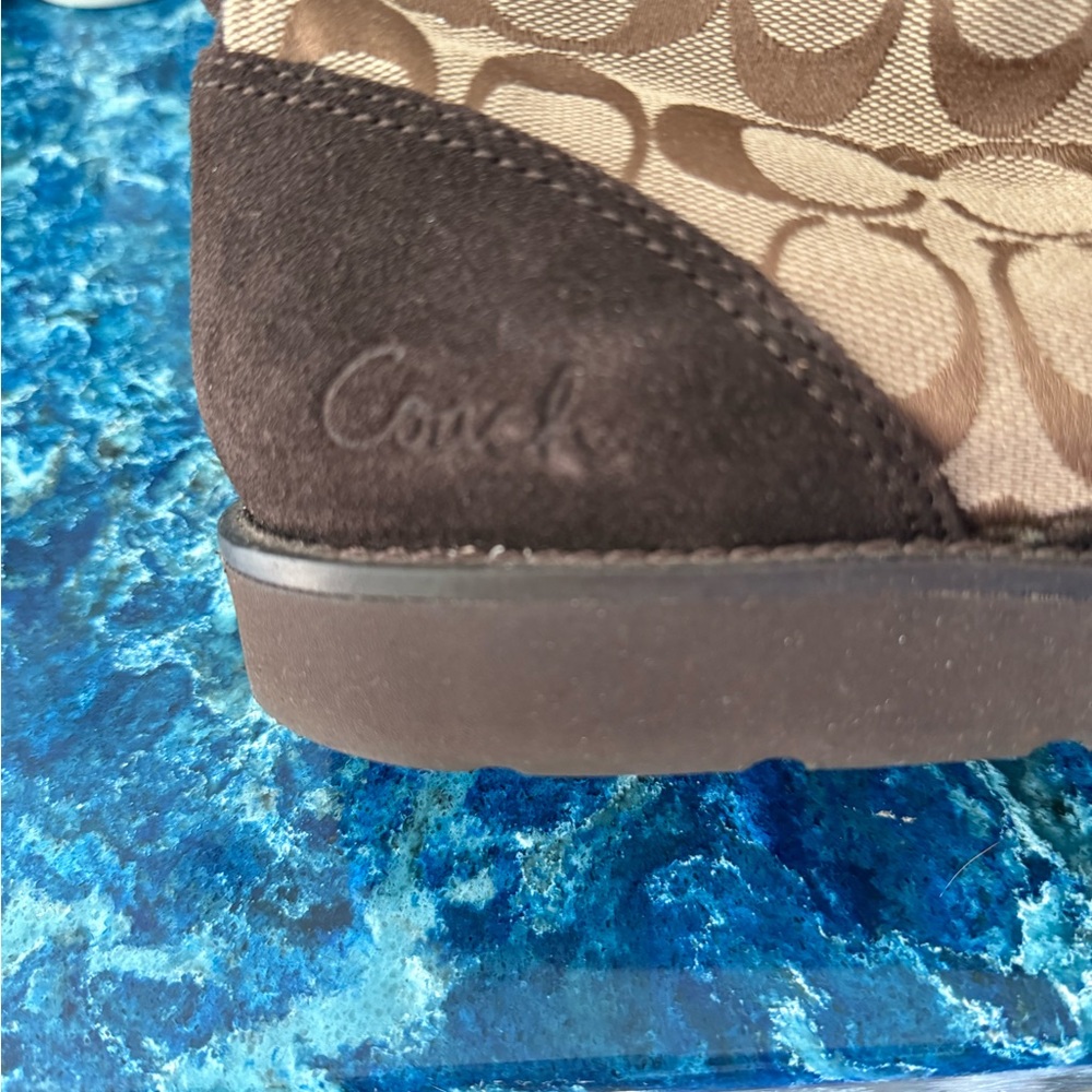 Coach Brown Patterned Ankle Boots - image 4